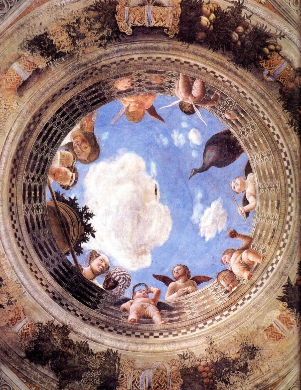 Mantegna Ceiling Oculus in the Camera degli Sposi, Mantova